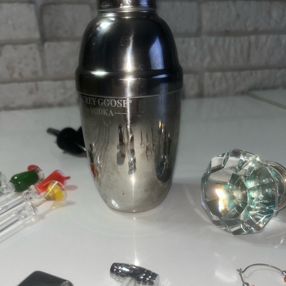 Stainless Steel Cocktail Greygoose Shaker Set Bar Accessories Decorative Tools - Picture 14 of 14